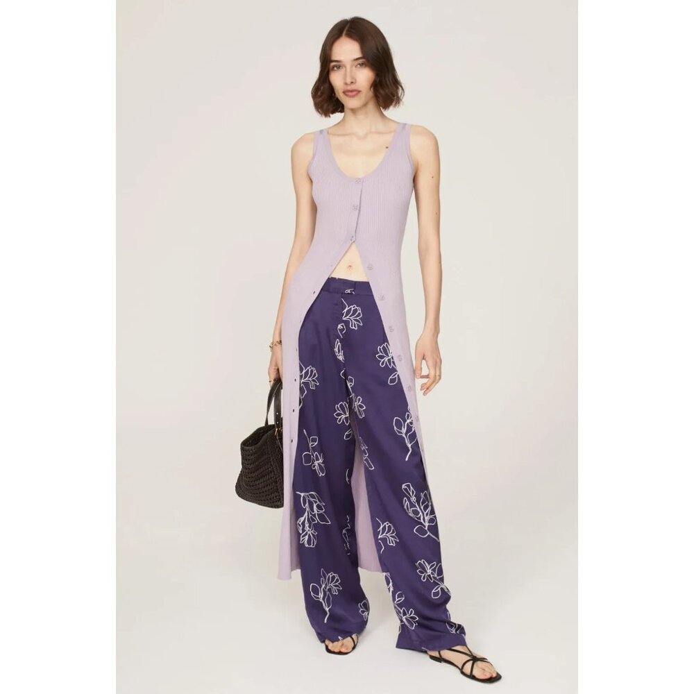 Jason Wu Blue Floral High-Rise Trousers – Women’s Size 6 (Retail $320)